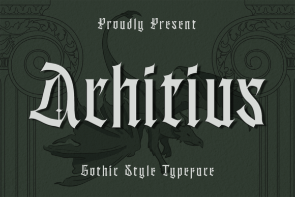Achitius: Gothic-Style Font for Editorial Design
