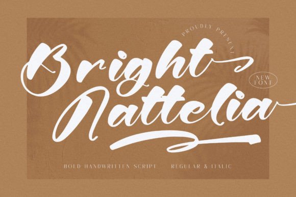 Bright Nattelia: A Font for Creative Campaigns