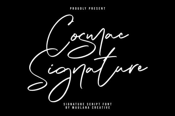 Cosmac Signature: A Bold Script for Creative Campaigns
