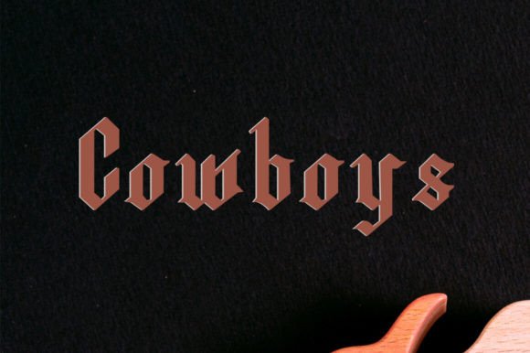 Cowboys Font: Bold & Edgy Typeface
