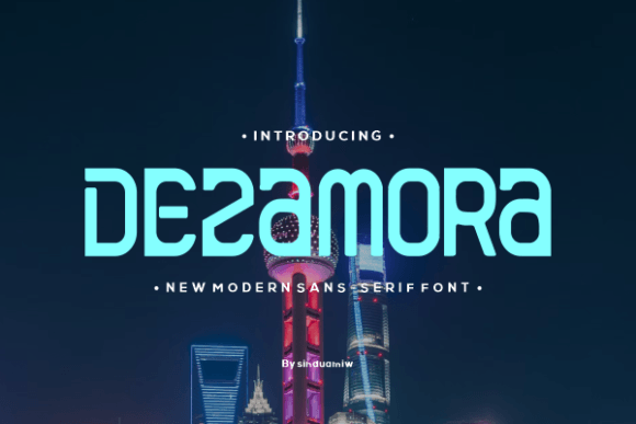 Dezamora: A Bold Sans Serif for Creative Projects