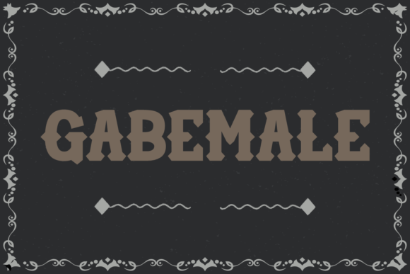 Gabemale: Bold Blackletter Font for Crafters