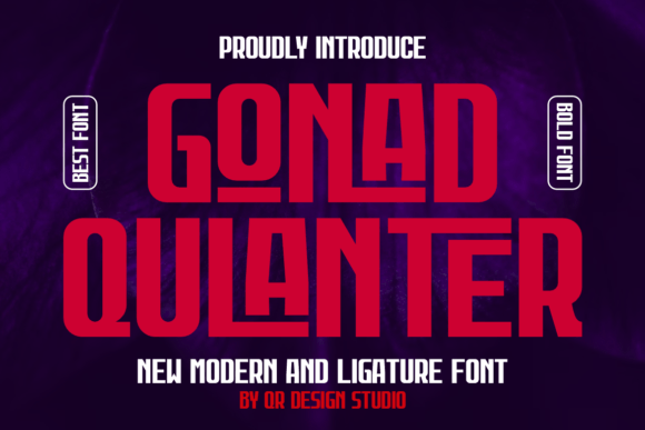 Gonad Qulanter: Bold Sans Serif for Craft Creations