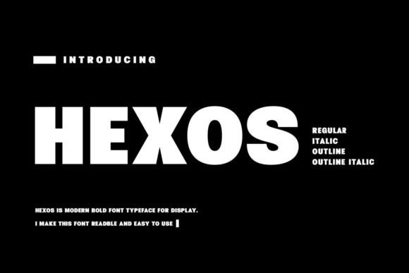 Hexos: A Bold Sans Serif for Modern Campaigns