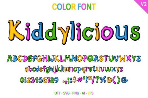 Kiddylicious V2 Font