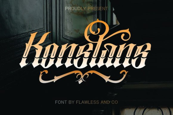 Konstans: A Bold Blackletter Font for Business