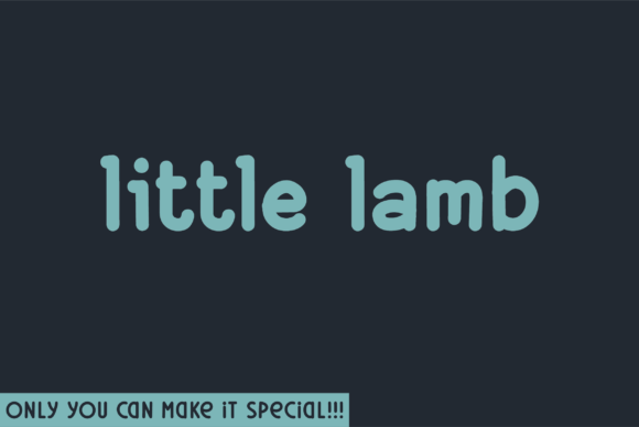 Little Lamb Font for Creative Projects