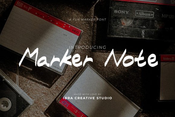 Marker Note: A Playful Typeface for Creative Projects