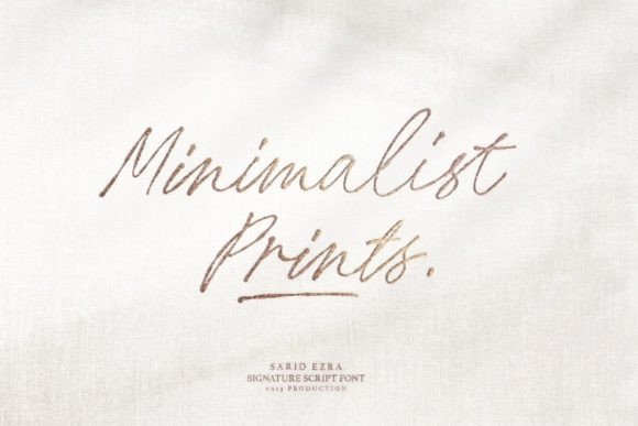 Minimalist Prints: A Font That Elevates Your Brand