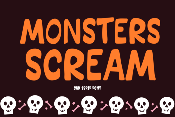 Monsters Scream: A Chilling Font for Halloween Design