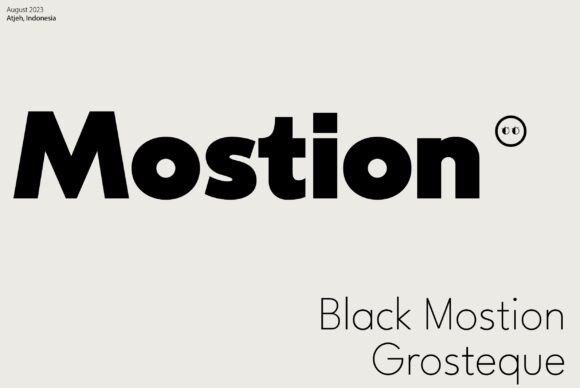Mostion: A Modern Font for Business