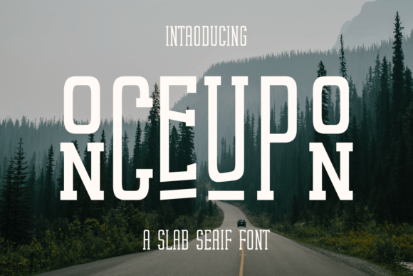 Onceupon Font: Bold Slab Serif for Web Design