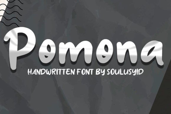 Pomona: A Cheerful Script Font for Makers