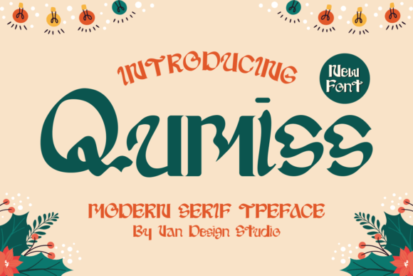 Qumiss: A Bold Serif Font for Editorial Design