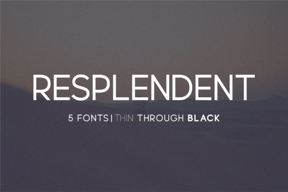 Resplendent Family: A Font for Modern Design