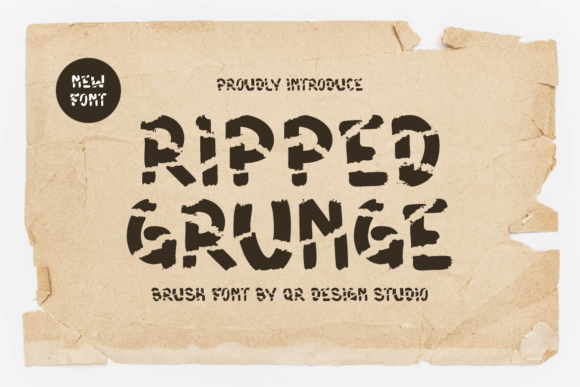 Ripped Grunge Font for Bold Design