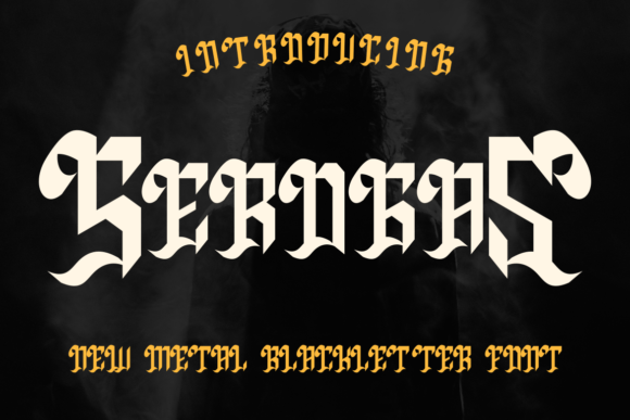 Serogas: A Bold Blackletter Font