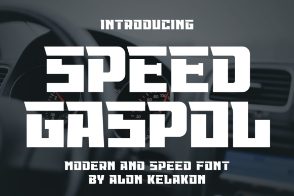 Speed Gaspol: Bold Typeface for Digital Marketing