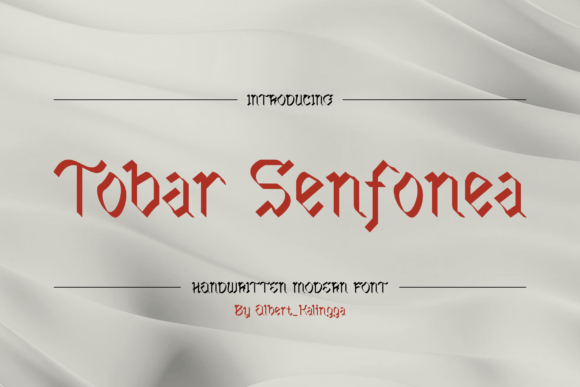 Tobar Senfonea: A Bold Blackletter Font