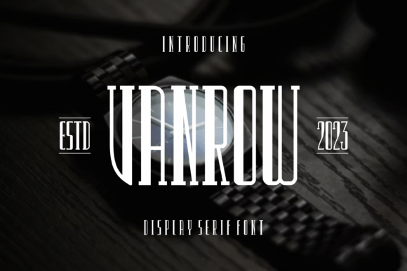 Vanrow: A Bold Serif for Branding