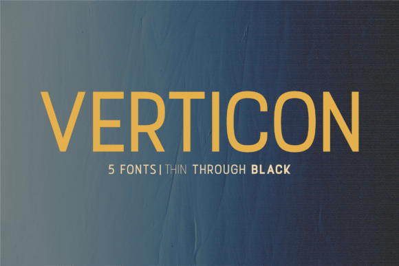 Verticon: A Font for Creative Makers