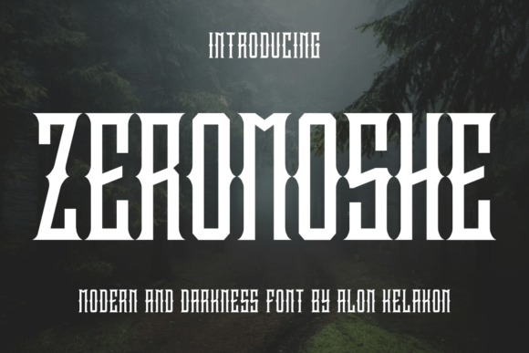 Zeromoshe: Bold Blackletter Font